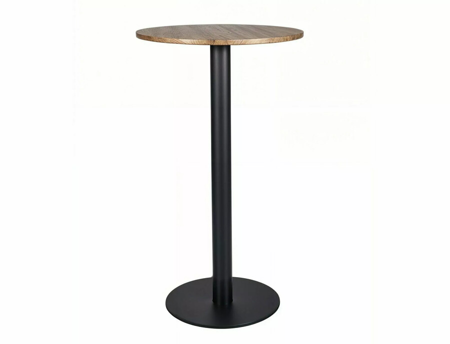 Stół barowy BT-005 60 cm - dąb artisan/czarny