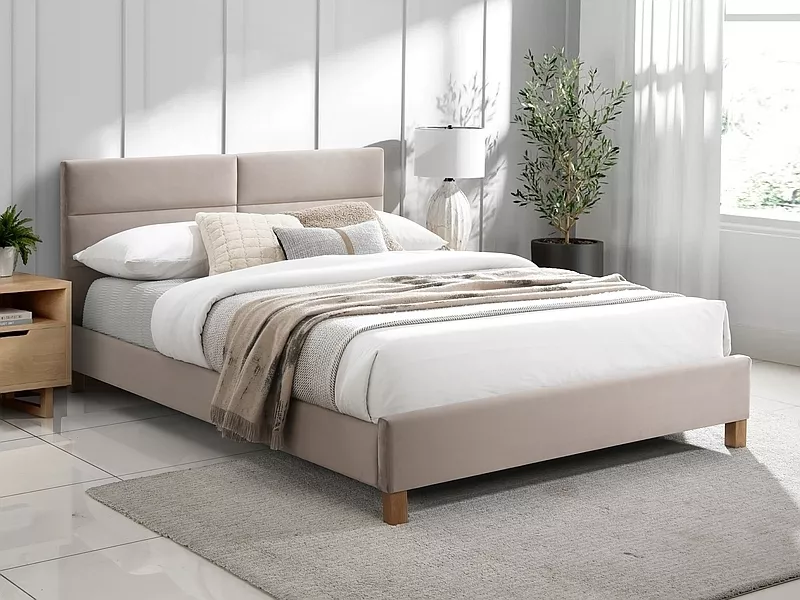 Łóżko SIERRA Velvet 120x200 - beżowy Bluvel 28
