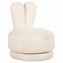 Fotel dziecięcy obrotowy BUNNY - biały