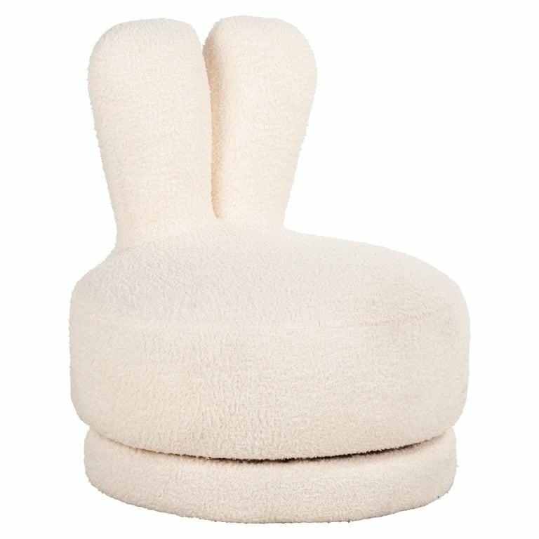Fotel dziecięcy obrotowy BUNNY - biały