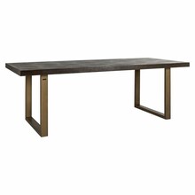 Stół prostokątny LUXOR 230x100 - brązowy/złoty