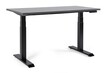 Biurko regulowane FIGHTER SINGLE DESK 140x70 - antracyt/czarny