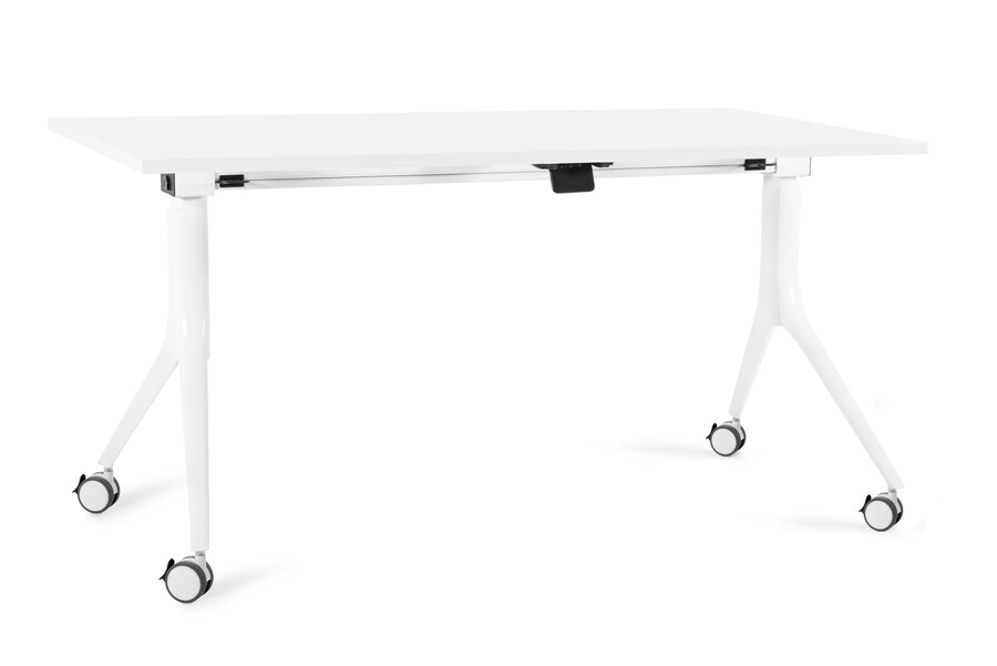Biurko składane na kółkach CARL 150x80 - biały