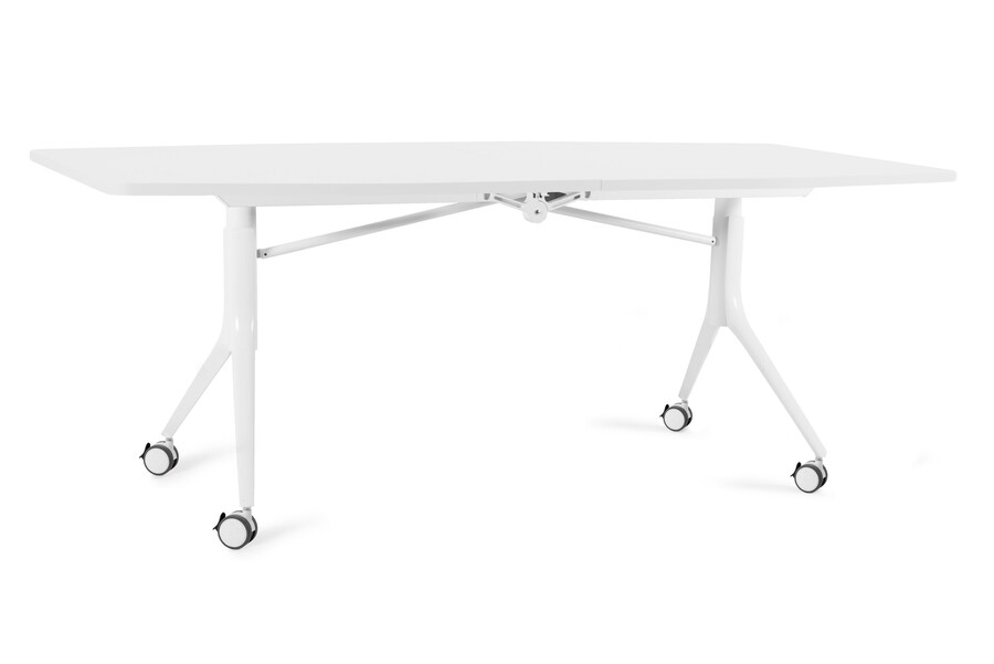 Stół składany na kółkach CARL TABLE 200x100 - biały