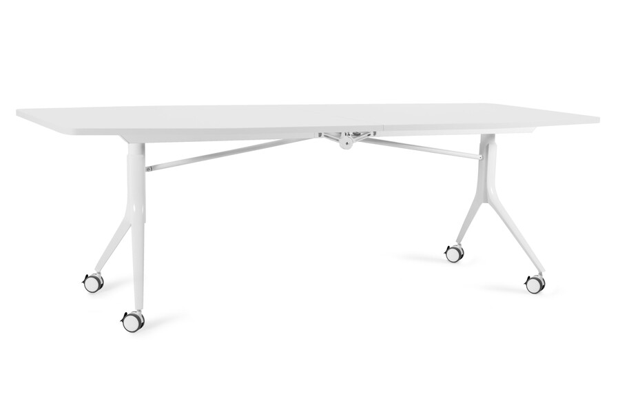 Stół składany na kółkach CARL TABLE 240x100 - biały