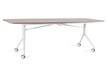 Stół składany na kółkach CARL TABLE 240x100 - beżowy/biały
