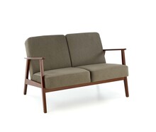 Sofa 2-osobowa MILANO 2S - oliwkowy/ciemny orzech