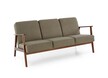 Sofa 3-osobowa MILANO 3S - oliwkowy/ciemny orzech