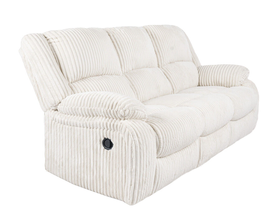 Sofa 3-osobowa z funkcją relaks BONNACRAFT 1430388 - kość słoniowa