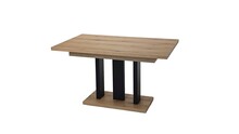 Stół rozkładany APPIA N.CZ. 130/210x80 - dąb evoke/czarny mat