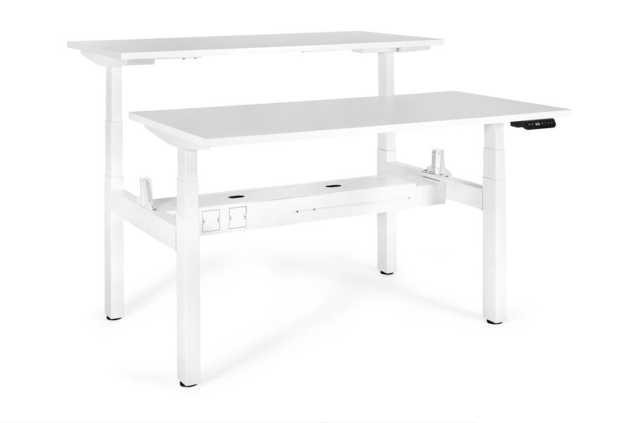 Biurko regulowane ACTIVE II 140x70 - biały