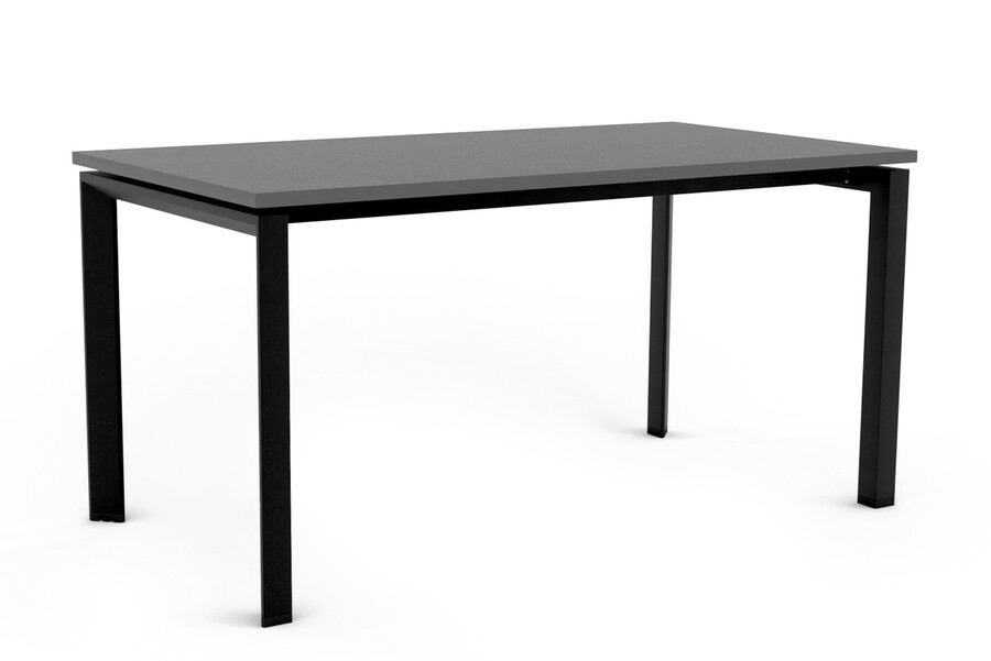Biurko PASON MANAGER DESK 150x80 - antracyt/czarny