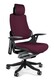 Fotel obrotowy WAU tkanina - czarny/burgundowy BL403
