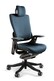 Fotel obrotowy WAU 2 tkanina - czarny/niebieski BL414