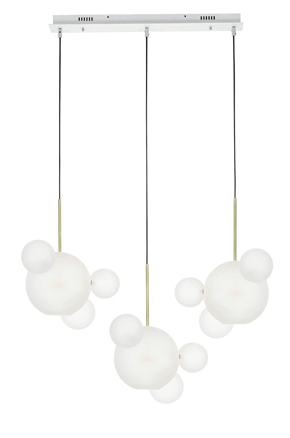 Lampa wisząca CAPRI LINE - biały/złoty