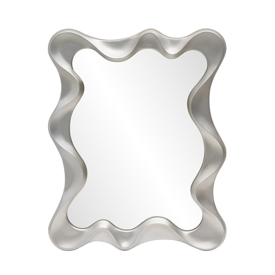 Lustro ścienne DECO - srebrny antyczny