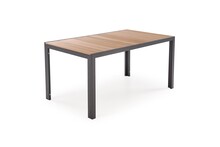 Stół ogrodowy FIERRO 150x90 - brązowy/czarny