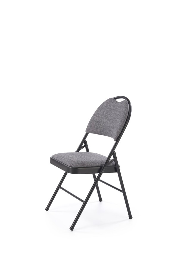 Krzesło składane K566 - popielaty/czarny