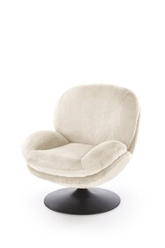 Fotel obrotowy SHELL - kremowy