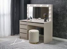 Toaletka z lustrem HOLLYWOOD 2 XL - kaszmir