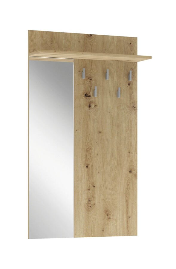 Wieszak z lustrem LIMA PR-1 - dąb artisan