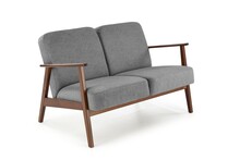 Sofa 2-osobowa MILANO 2S - popielaty/ciemny orzech