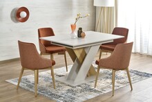 Stół rozkładany XARELTO 130/175x85 - kaszmir/dąb cremona