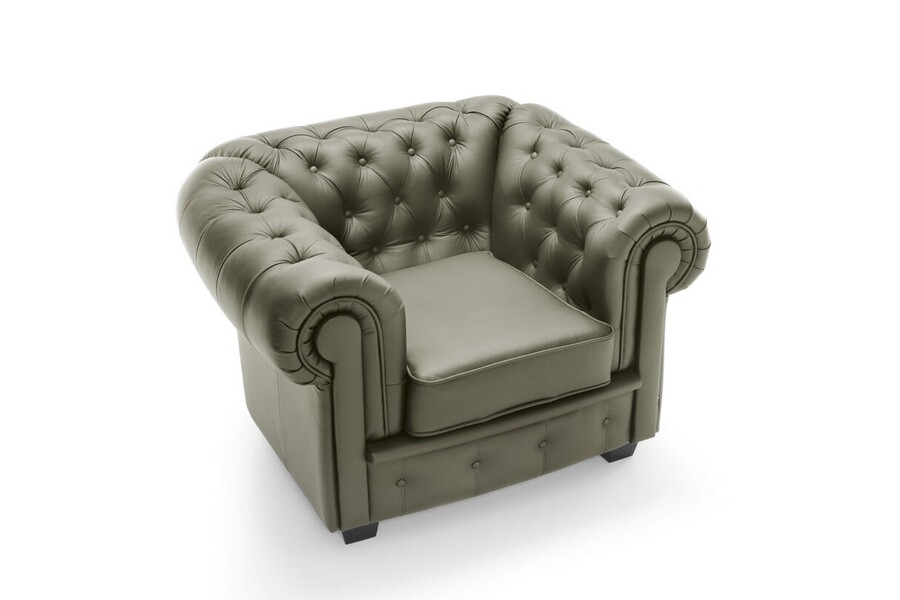 Fotel CHESTERFIELD 1 - skóra naturalna