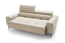 PROMOCJA - Sofa z wysuwanym siedziskim PLAZA 2E - skóra naturalna