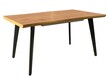Stół rozkładany FRESNO 120/180x80 - dąb/czarny