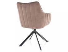 Krzesło obrotowe AZALIA Velvet - cappuccino Bluvel 38