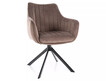 Krzesło obrotowe AZALIA Velvet - cappuccino Bluvel 38