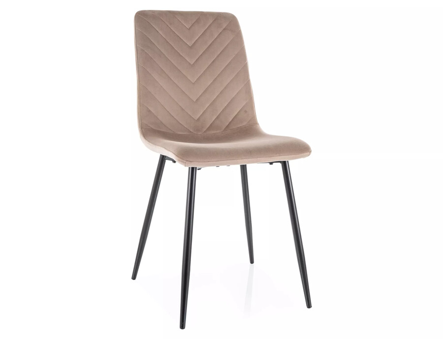 Krzesło DAREN Velvet - ciemny beżowy Bluvel 40