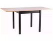 Stół rozkładany FLIP 80/120x60 - dąb artisan/czarny
