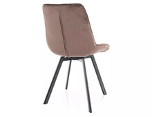 Krzesło pikowane MONTI Velvet - cappuccino Bluvel 38