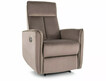 Fotel rozkładany NIKOS Velvet - cappuccino Bluvel 38
