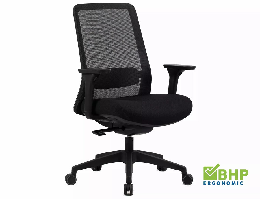 Fotel obrotowy Q-718 - czarny