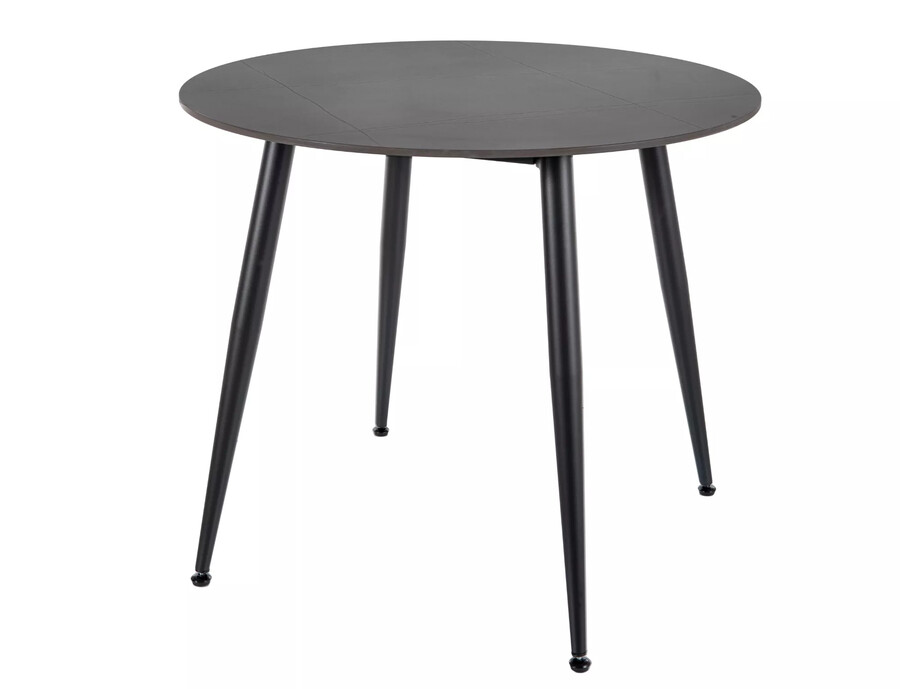 Stół okrągły RION 90 cm - czarny mat