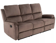 Sofa z funkcją relaks SPENCER 3 Velvet - cappuccino Bluvel 38