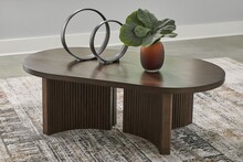 Stolik kawowy owalny KORESTONE T689-0