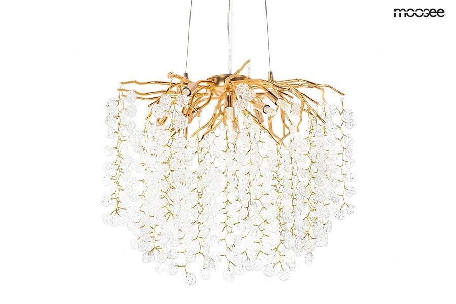 MOOSEE Lampa wisząca RIVIERA 60 - złoty/clear