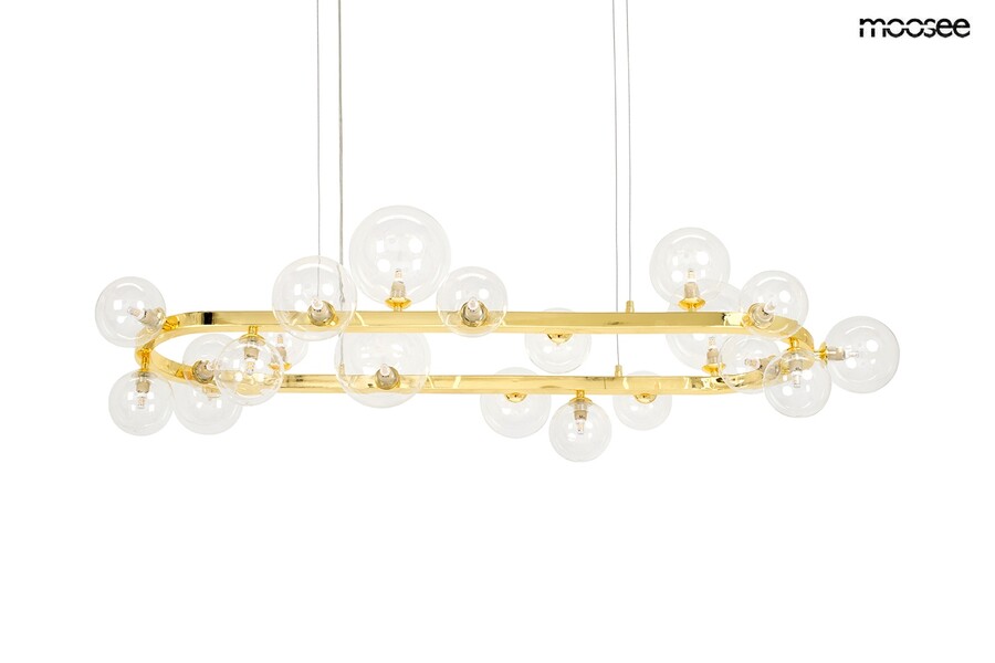 MOOSEE Lampa wisząca ALURE OVAL 120 - złoty