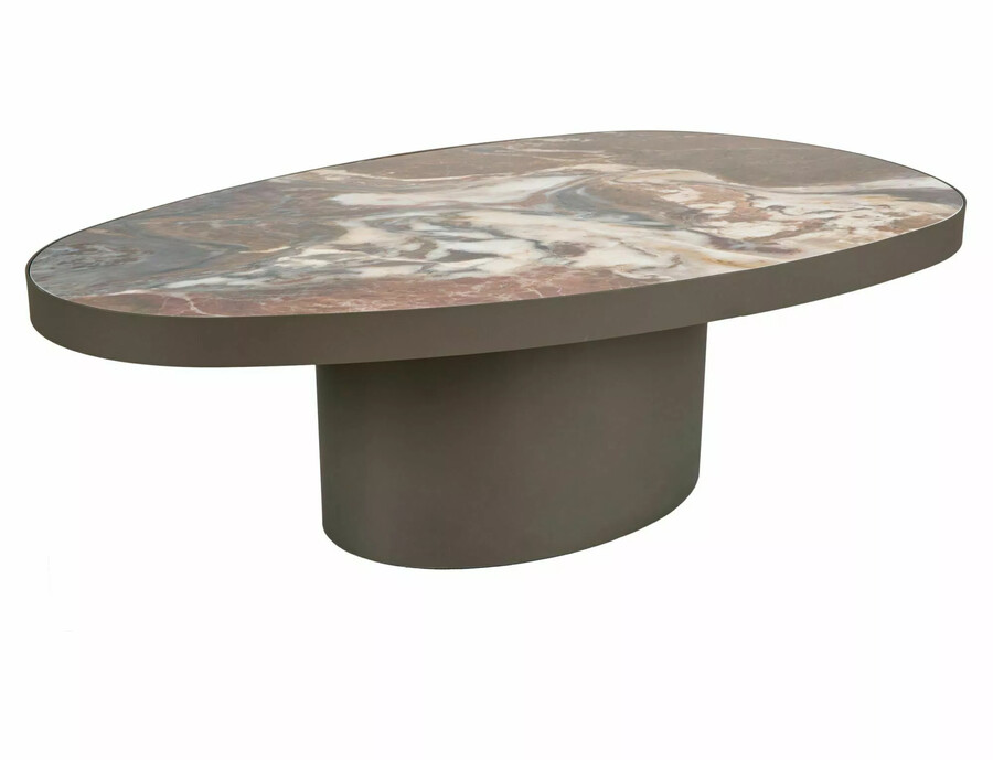Ława GUSTO A 118x73 - brąz połysk/miedziany