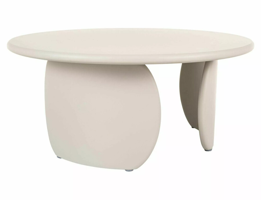Ława okrągła NOEMI 80 cm - beżowy