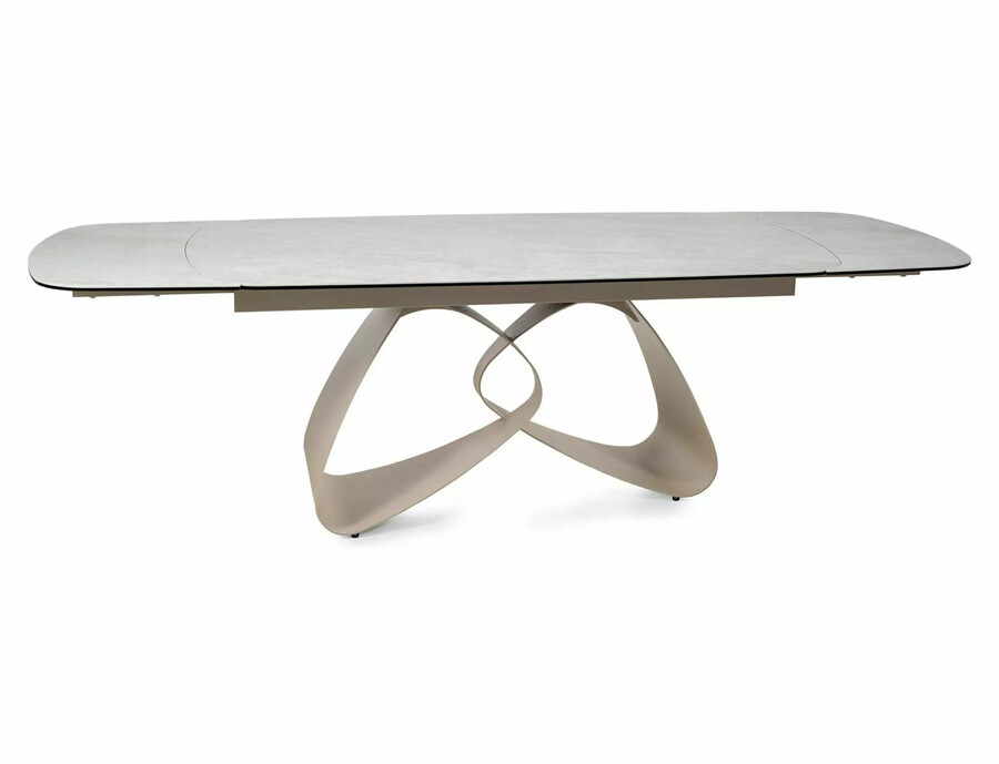 Stół rozkładany VALENTINO CERAMIC 180/260x98 - beż połysk/kaszmir