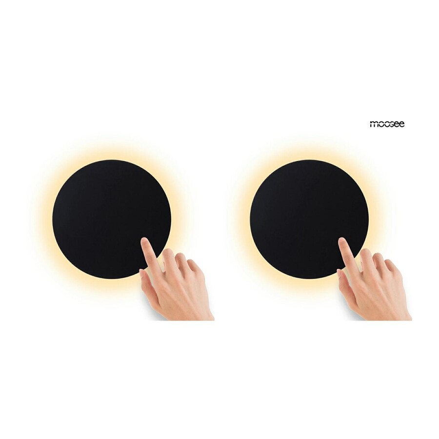 MOOSEE Zestaw 2 lamp ściennych SHADOW SUN 25 - czarny