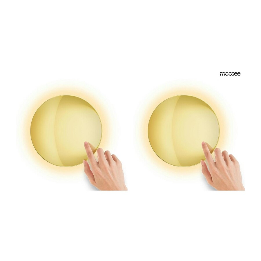 MOOSEE Zestaw 2 lamp ściennych SHADOW SUN 25 - złoty